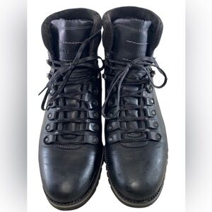 Cole Haan Slightly worn Once Men's Size 12  Black Leather Lace-Up Boots